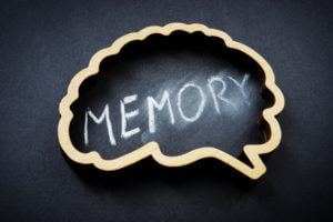 Brain and erased inscription memory as a symbol of dementia.